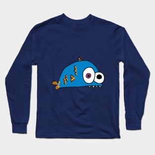 funny piranha fish Long Sleeve T-Shirt
